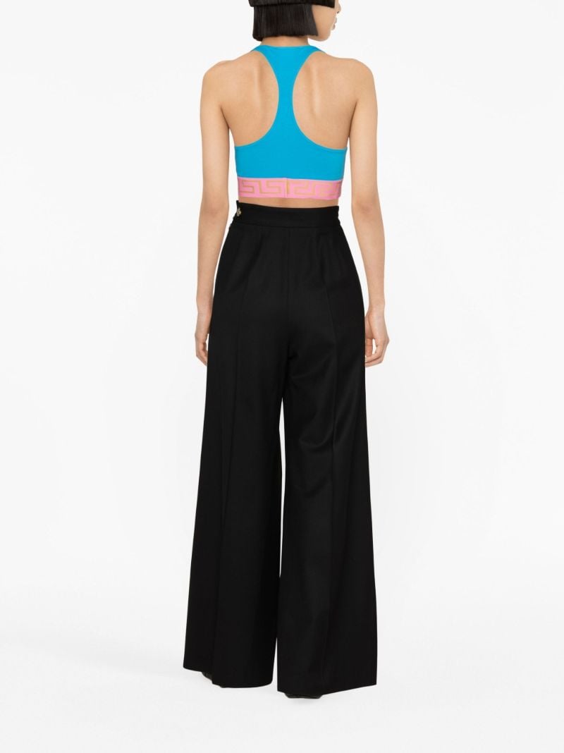 Blue Greca Border Bralette
