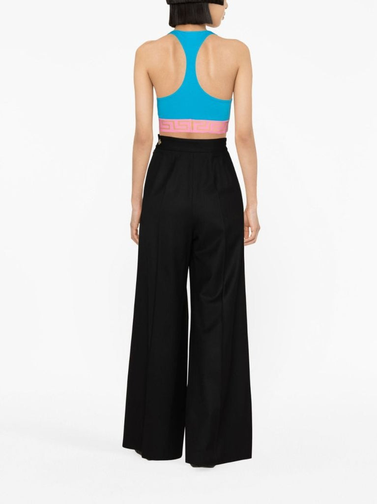 Blue Greca Border Bralette