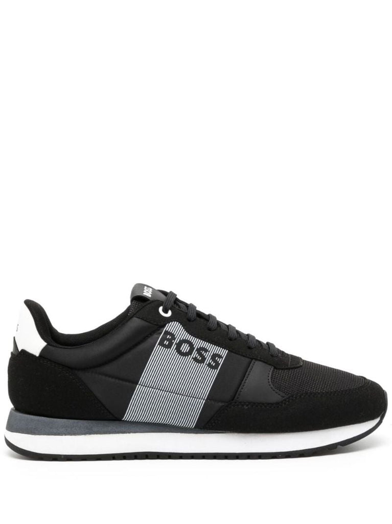 Black Logo-print Sneakers