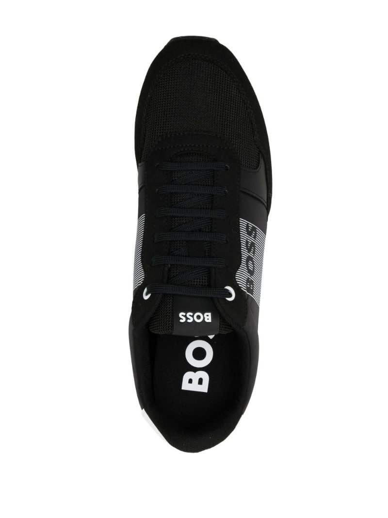 Black Logo-print Sneakers