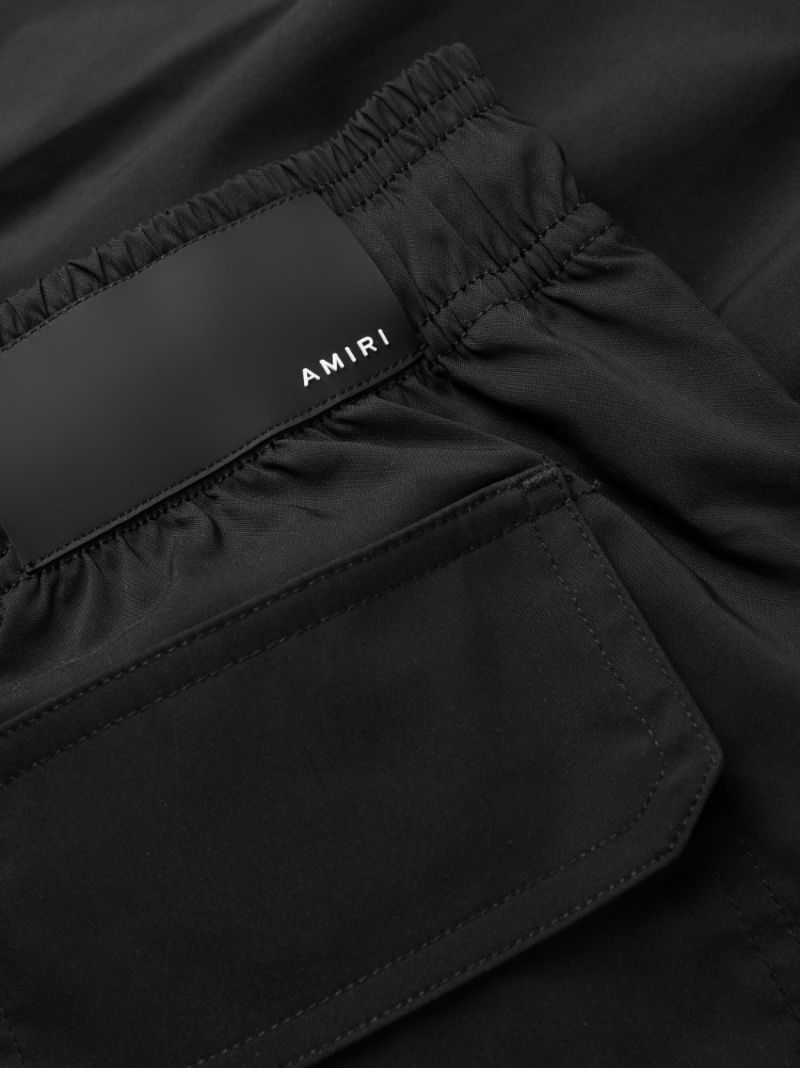 Black Logo Print Swim Shorts