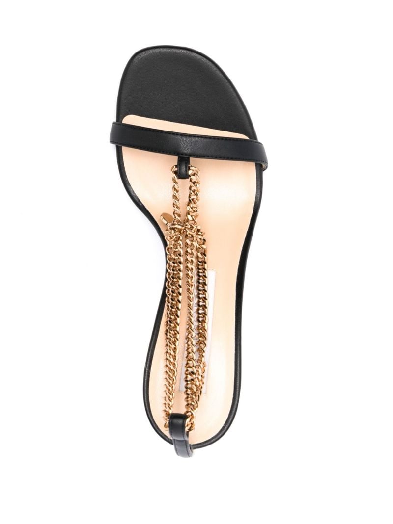 Black Stella 100 Chain Sandals