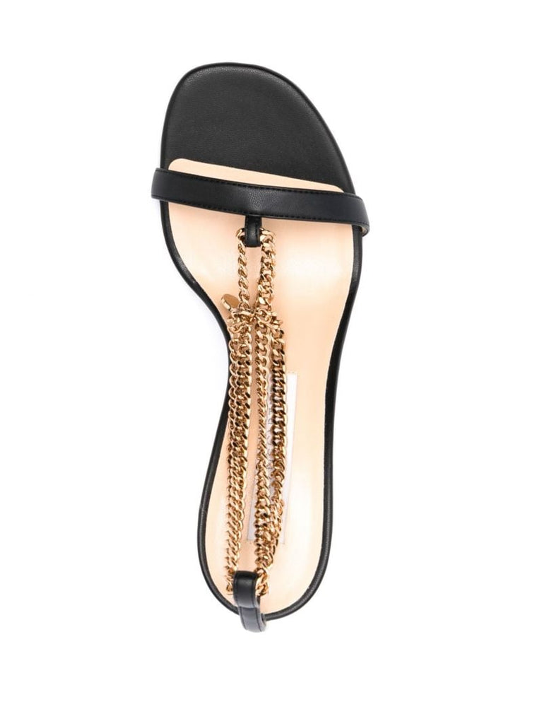 Black Stella 100 Chain Sandals