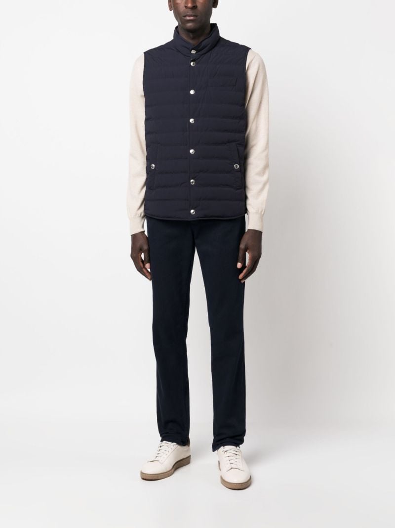 Blue Quilted Vest