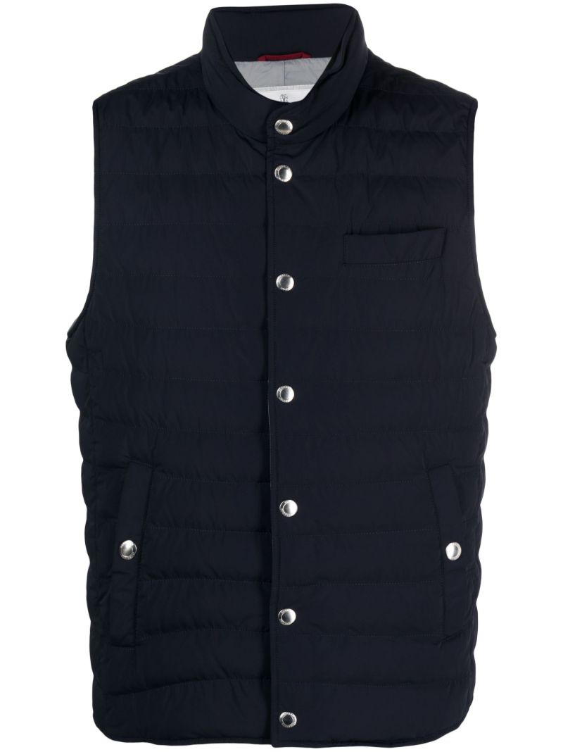 Blue Quilted Vest