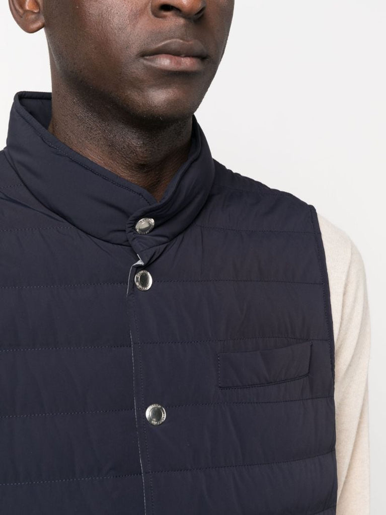 Blue Quilted Vest