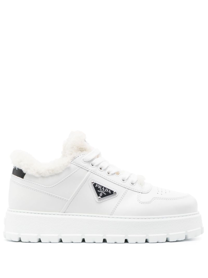 White Winter Flatform Sneakers