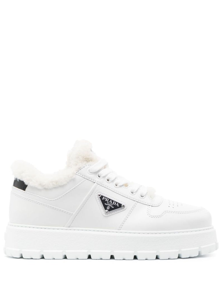 White Winter Flatform Sneakers