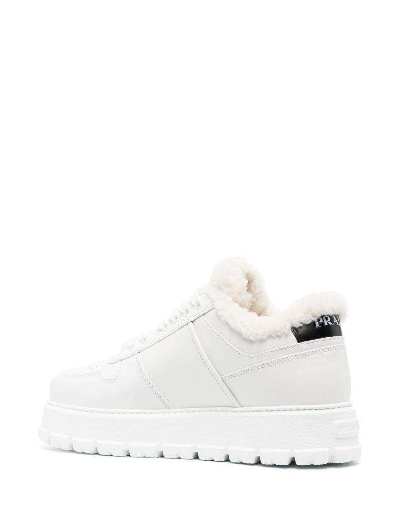 White Winter Flatform Sneakers