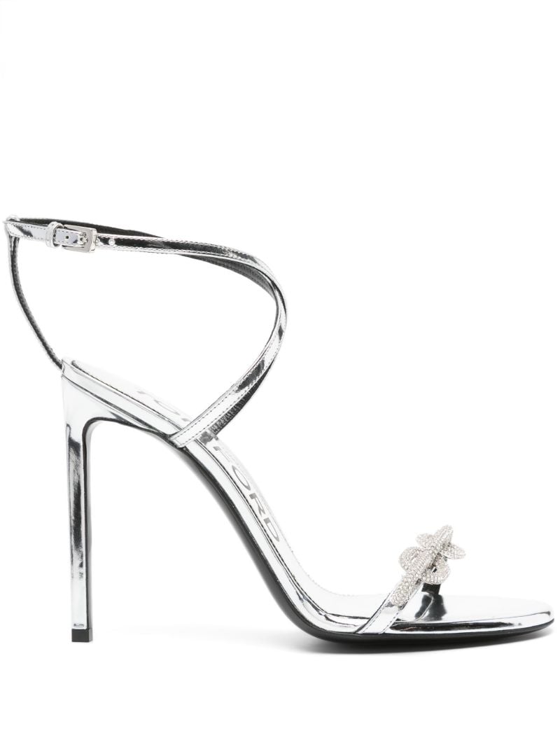 Silver 105 Metallic-leather Sandals