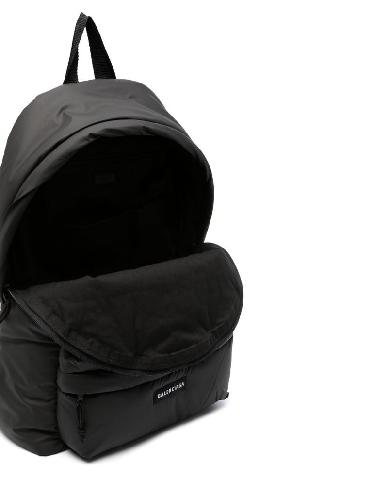Black Explorer Padded Backpack