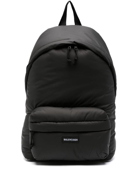 Black Explorer Padded Backpack