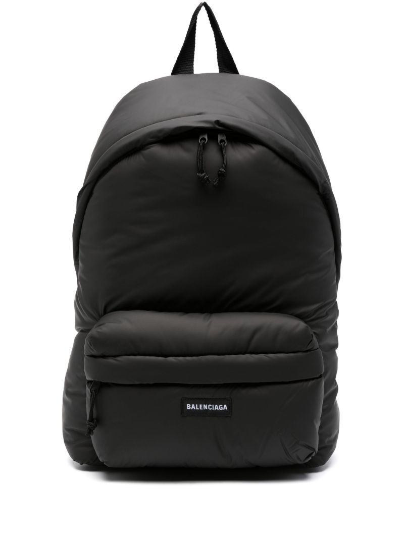 Black Explorer Padded Backpack