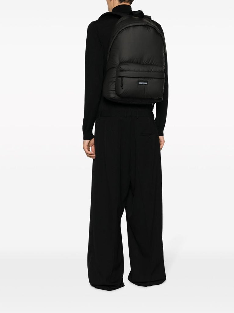 Black Explorer Padded Backpack