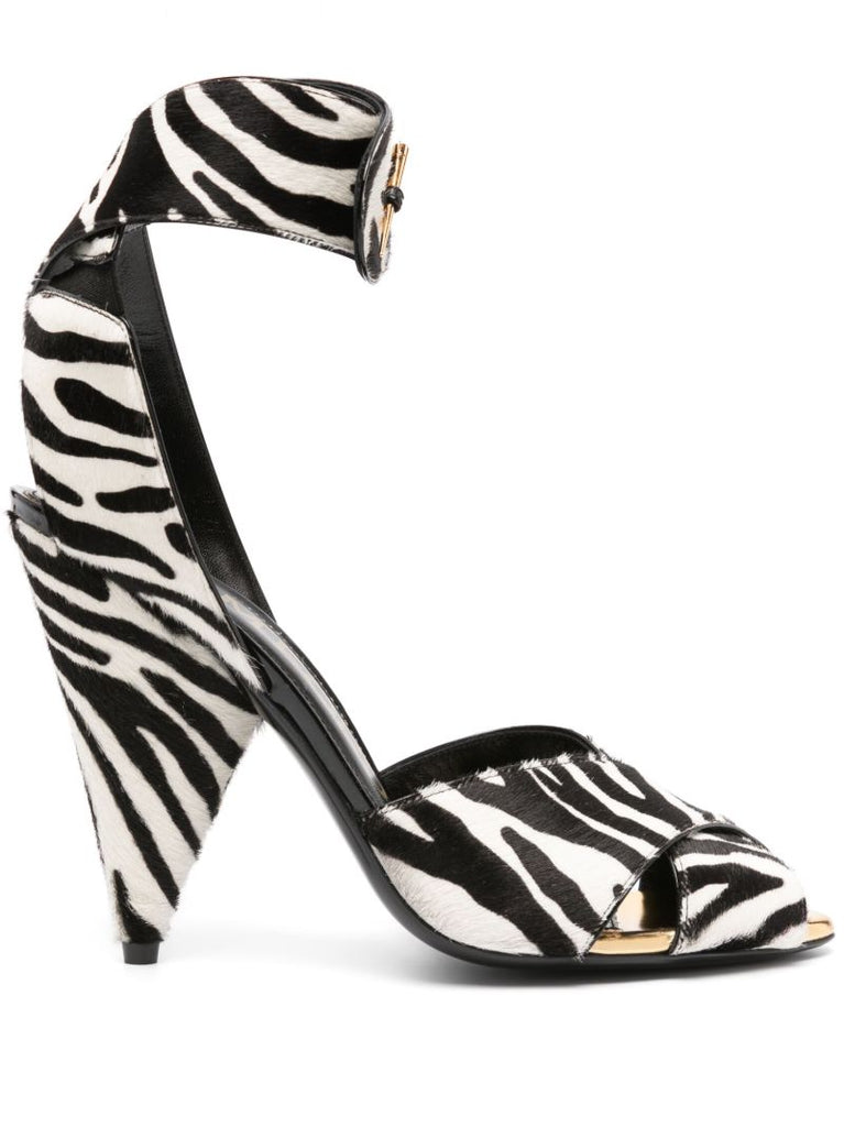White Vertigo 105 Zebra Sandals