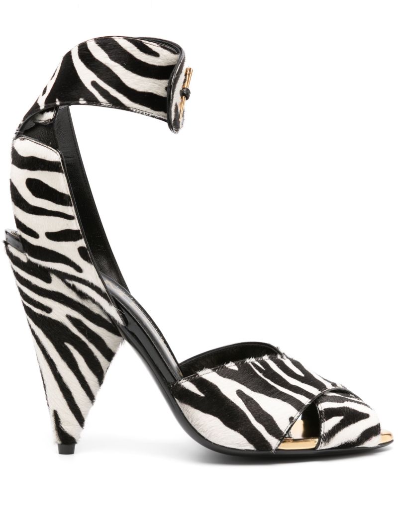 White Vertigo 105 Zebra Sandals