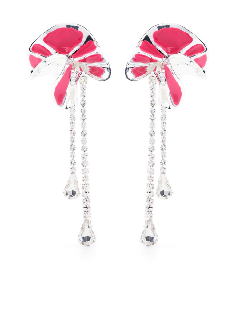 Sterling Silver Sylvia Crystal Drop Earrings