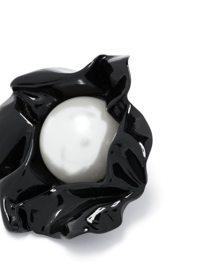 Black Titania Pearl Stud Earrings