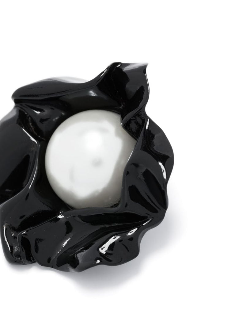 Black Titania Pearl Stud Earrings