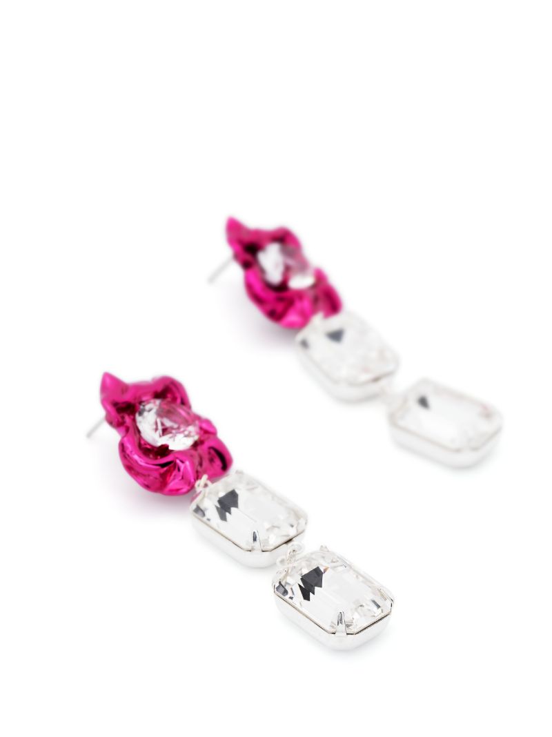 Sterling Silver Ada Crystal Drop Earrings