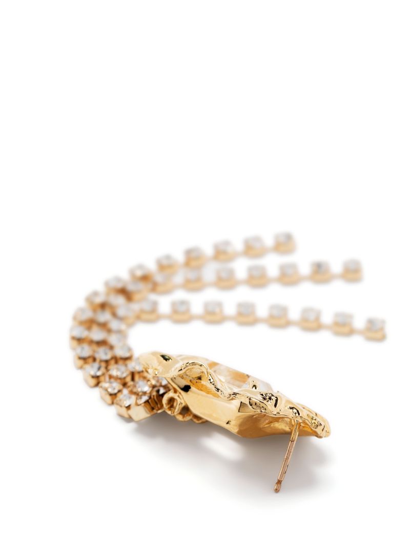 Gold-plated Maude Crystal Drop Earrings