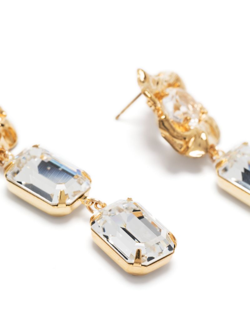 Gold-tone Ada Crystal Drop Earrings