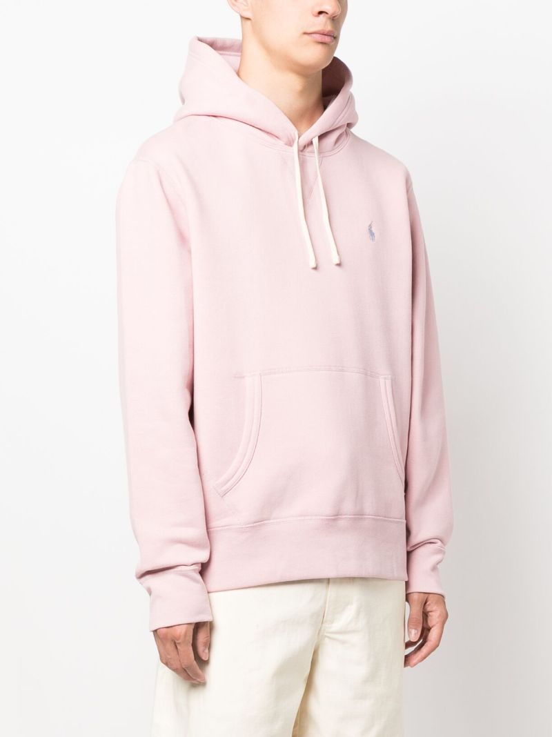 Pink Polo Pony Embroidered Hoodie