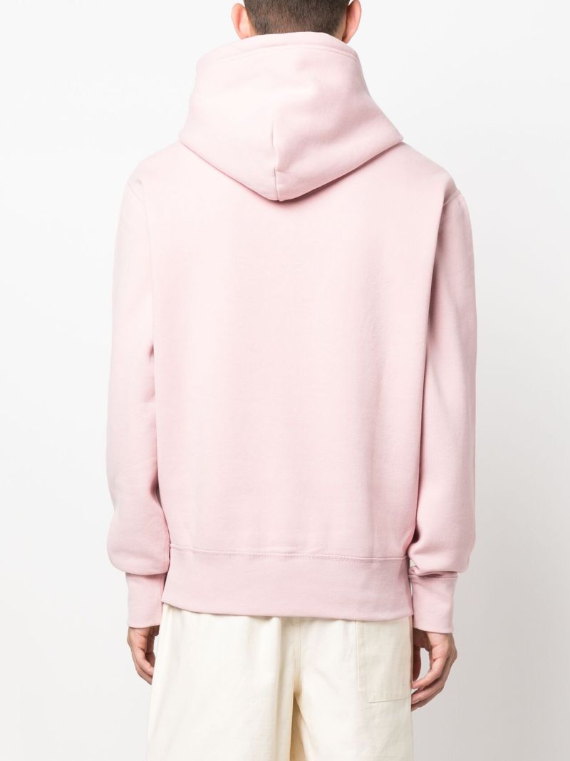 Pink Polo Pony Embroidered Hoodie