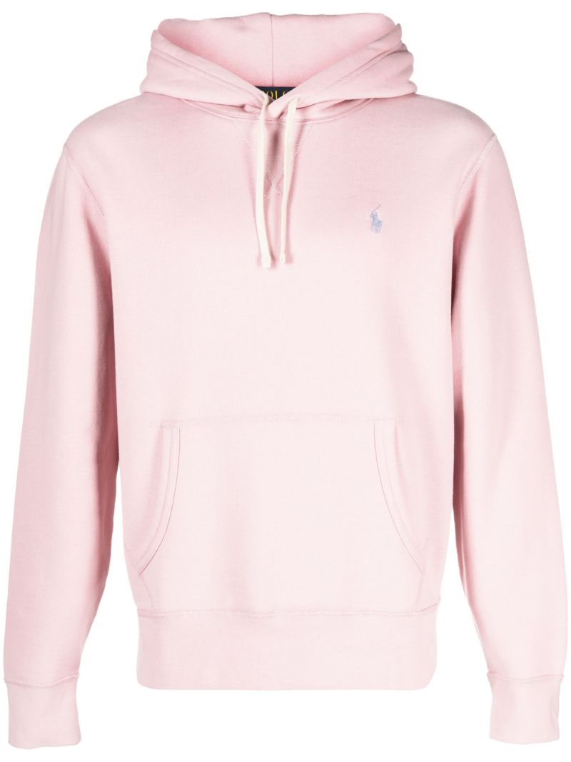 Pink Polo Pony Embroidered Hoodie