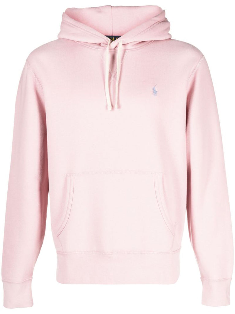 Pink Polo Pony Embroidered Hoodie