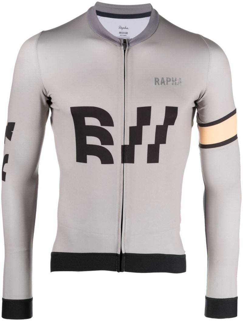 X Browns Grey Pro Team Training Cycling Jersey