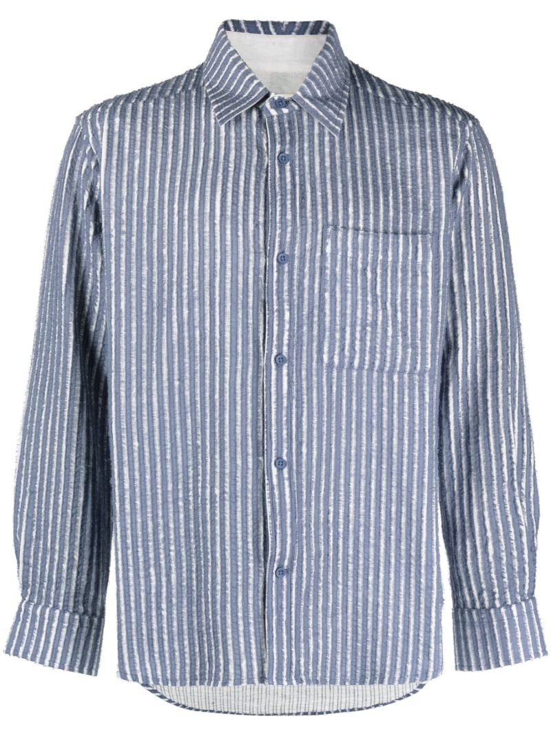 Blue Striped Cotton Shirt