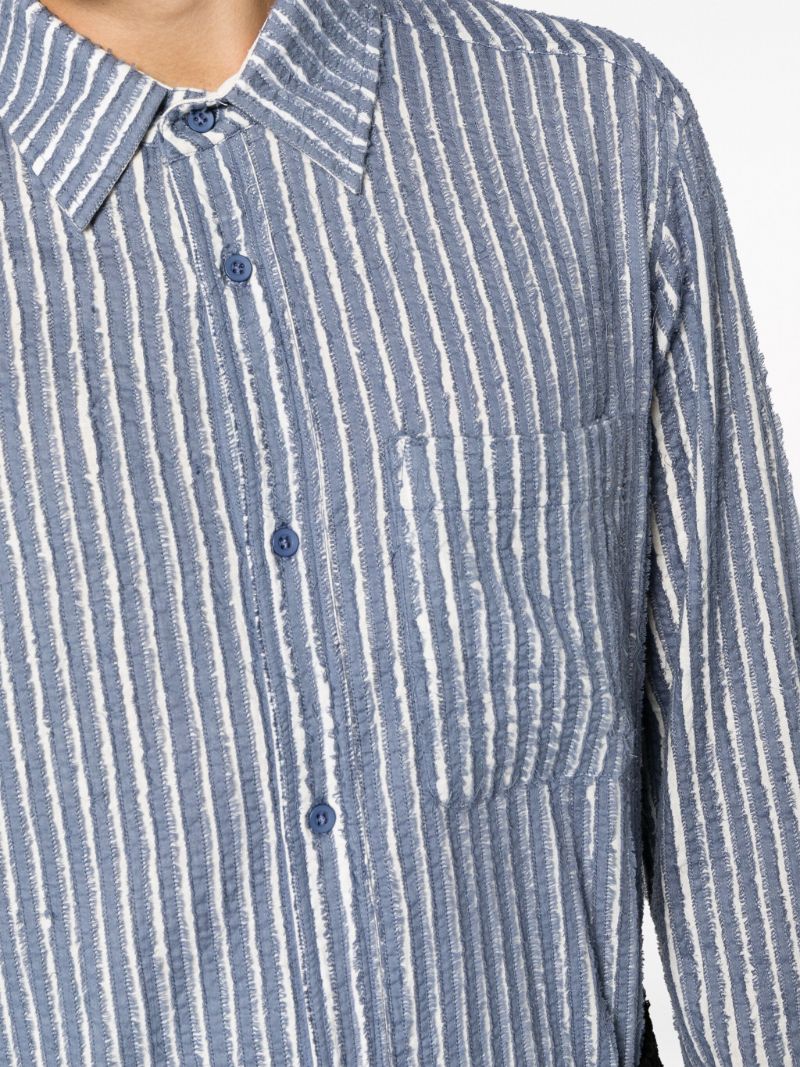 Blue Striped Cotton Shirt