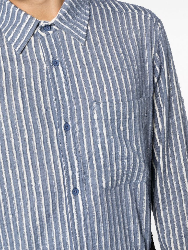 Blue Striped Cotton Shirt