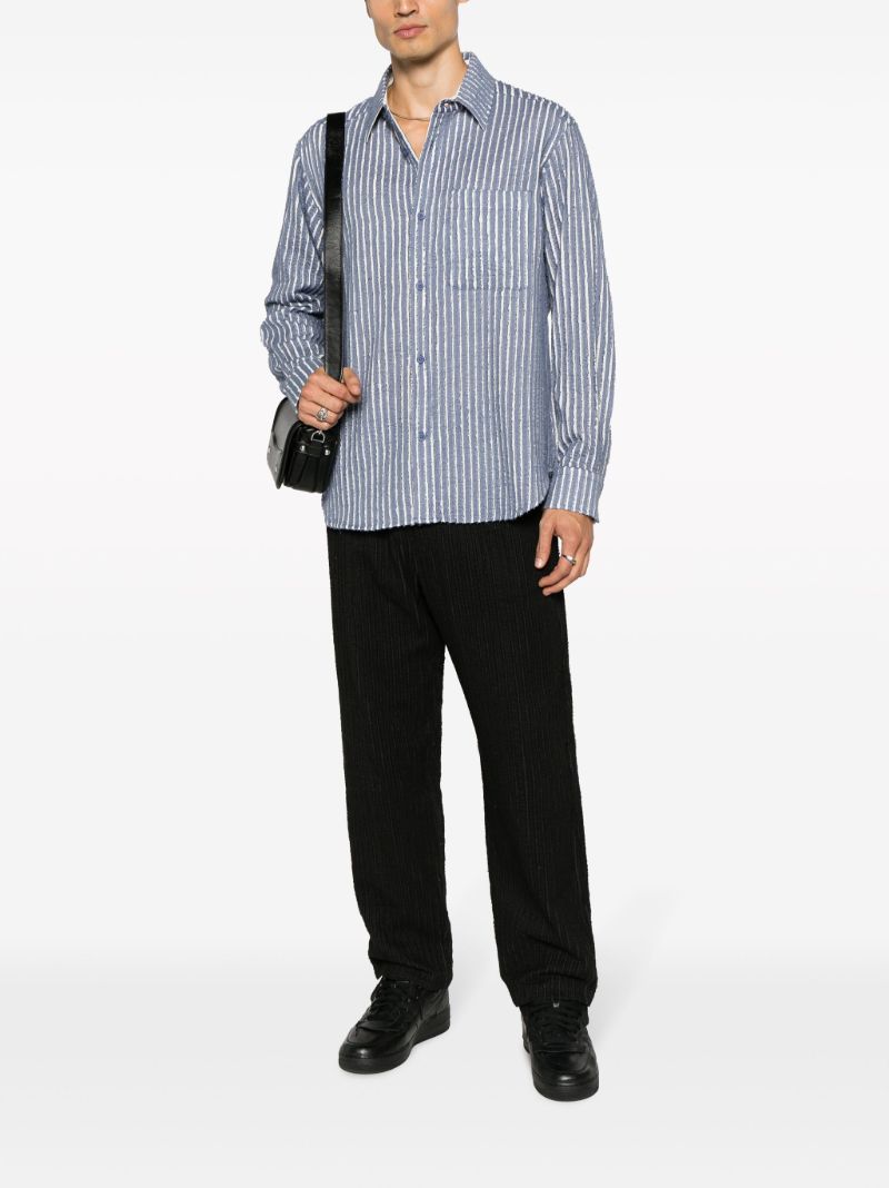Blue Striped Cotton Shirt