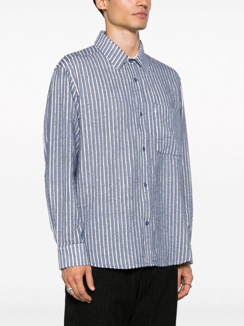 Blue Striped Cotton Shirt