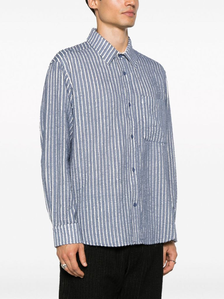 Blue Striped Cotton Shirt
