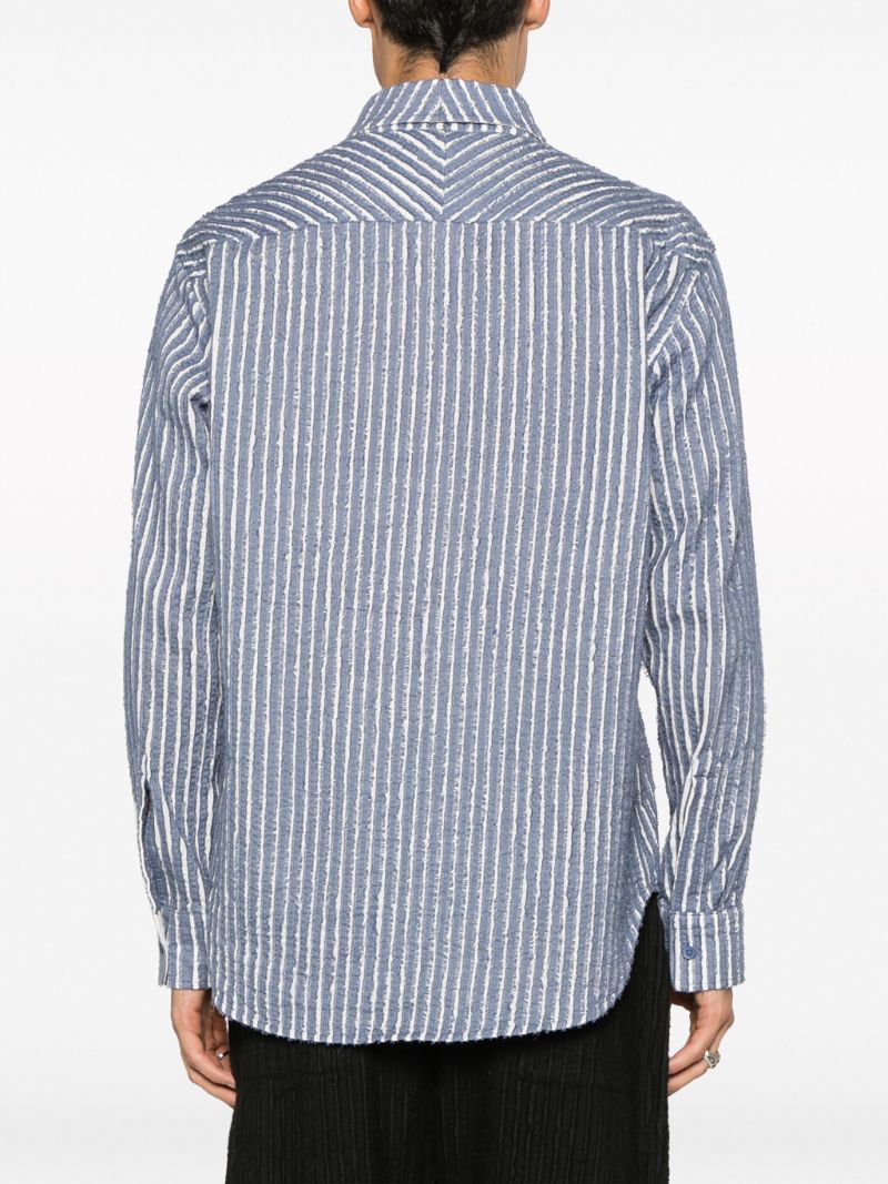 Blue Striped Cotton Shirt