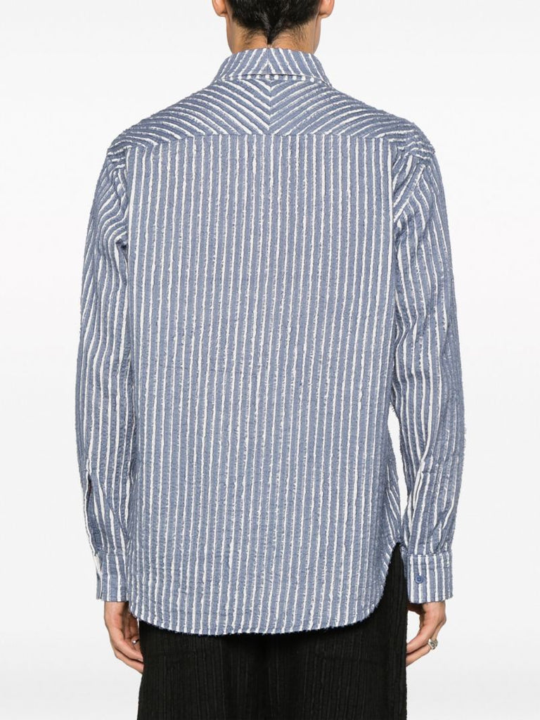 Blue Striped Cotton Shirt