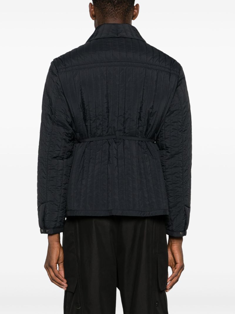 Black Quilted Worker Jacket