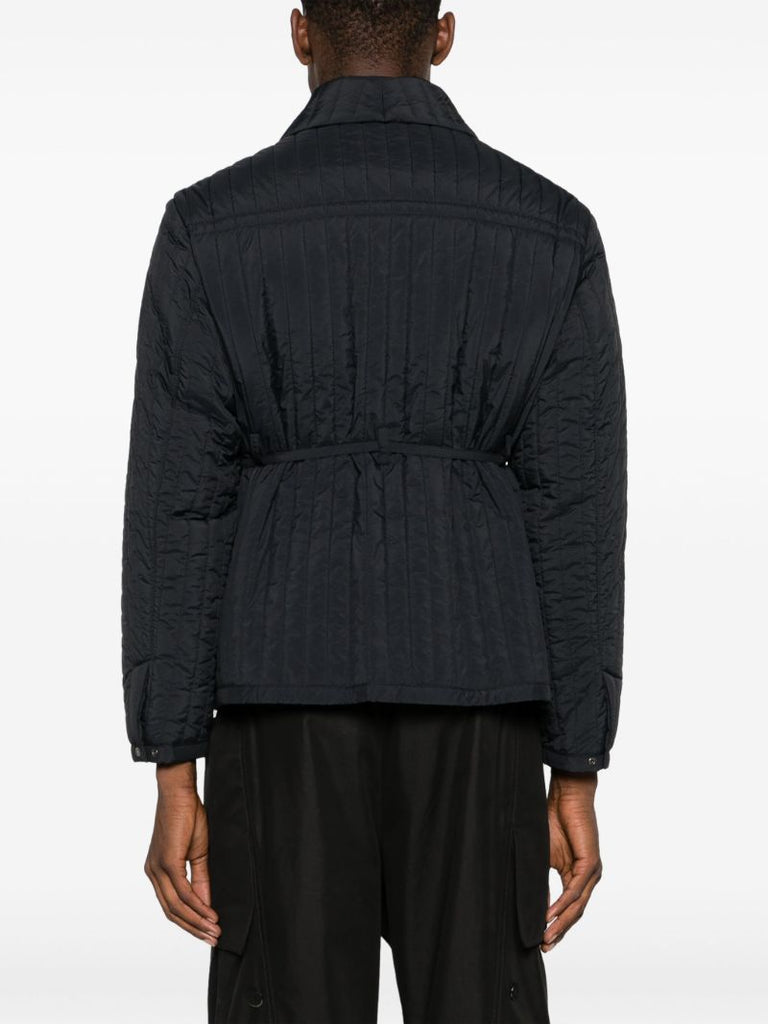 Black Quilted Worker Jacket