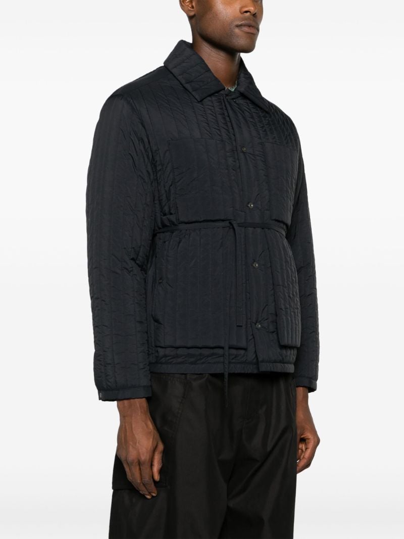 Black Quilted Worker Jacket