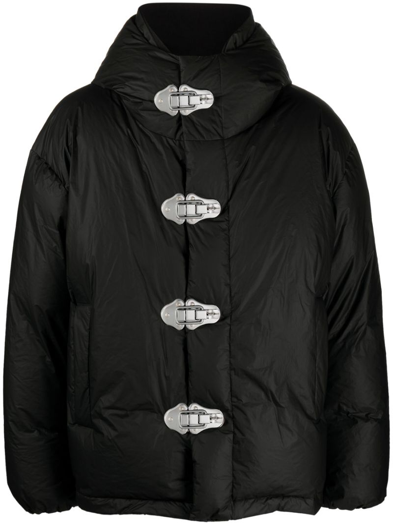 Black Latch Puffer Jacket