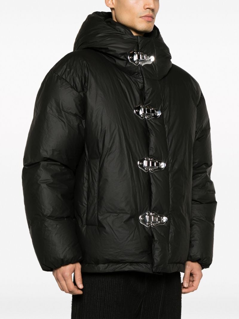 Black Latch Puffer Jacket