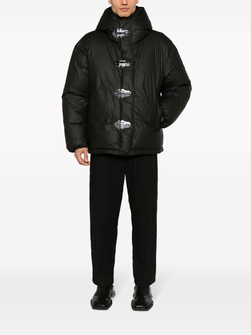 Black Latch Puffer Jacket