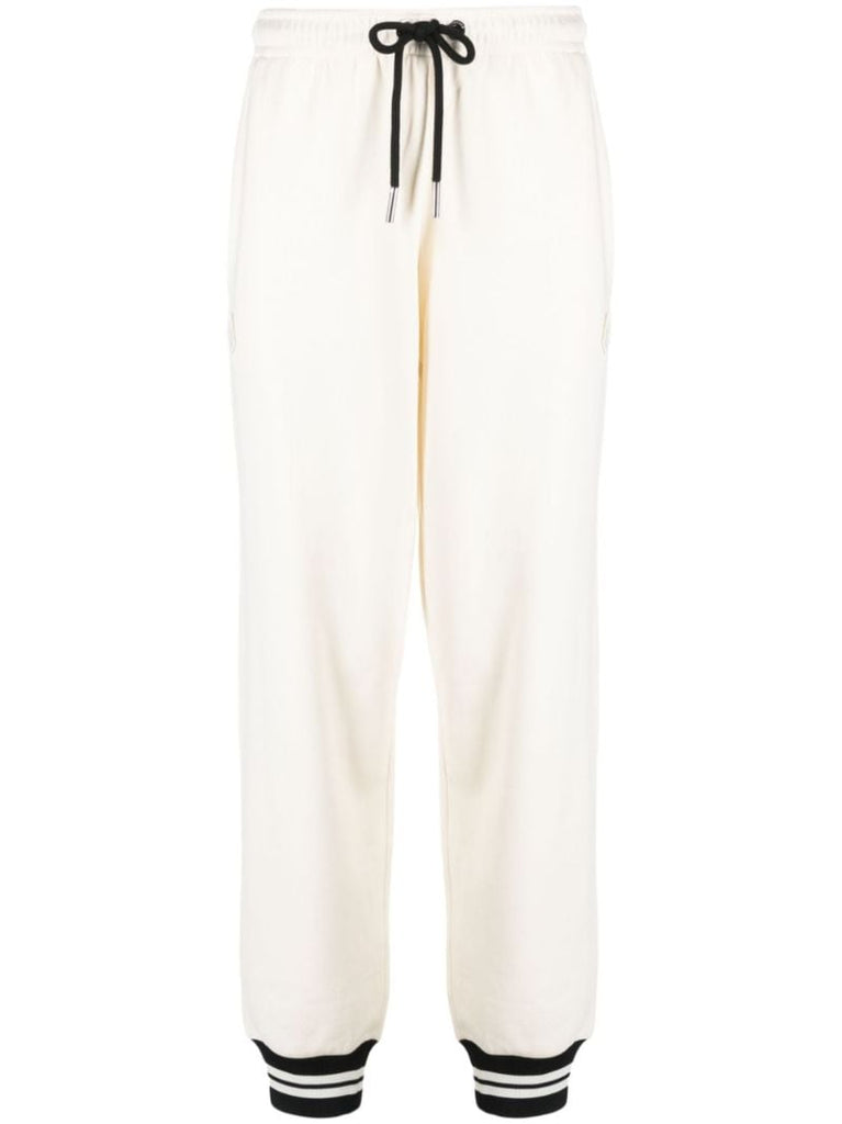 Neutral Cotton Track Pants