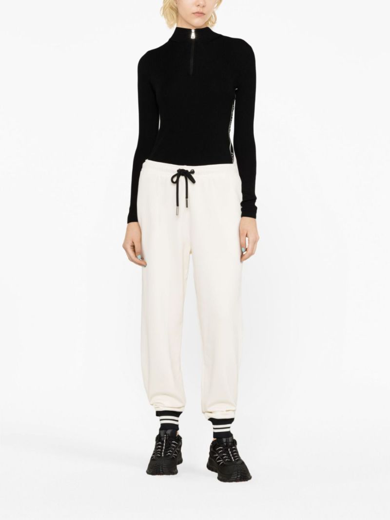 Neutral Cotton Track Pants