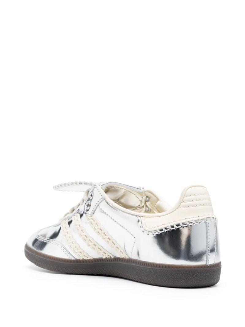 Silver-tone Samba Sneakers