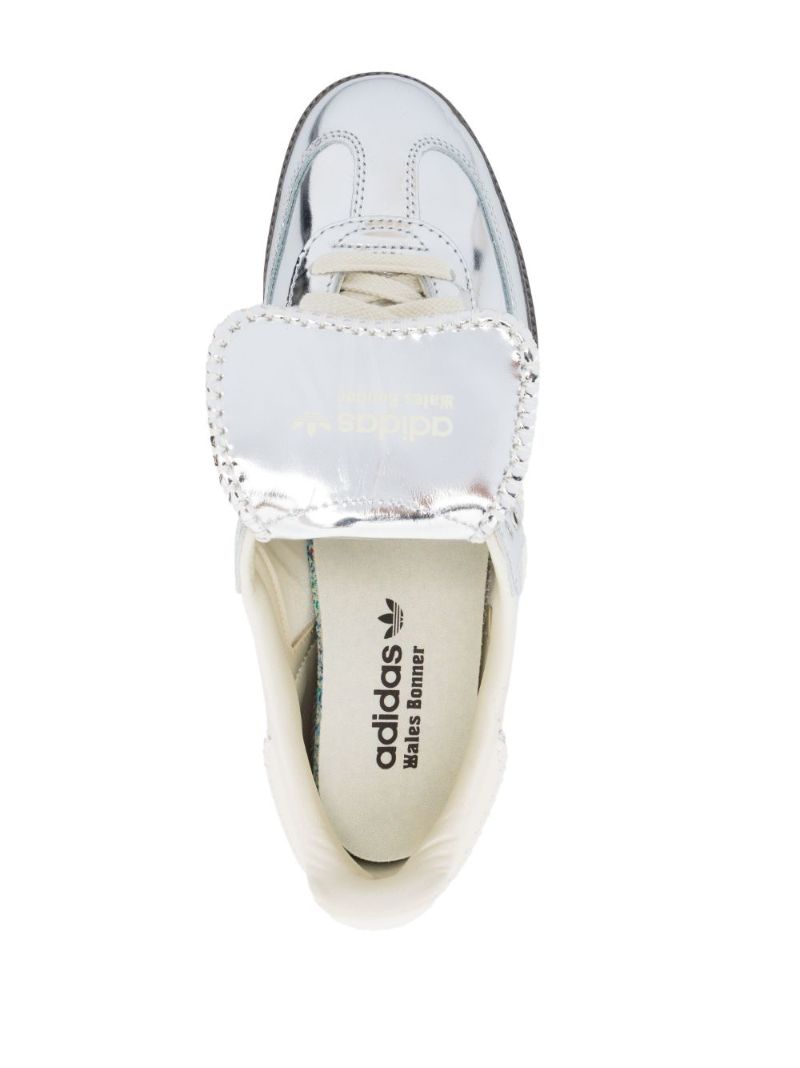 Silver-tone Samba Sneakers