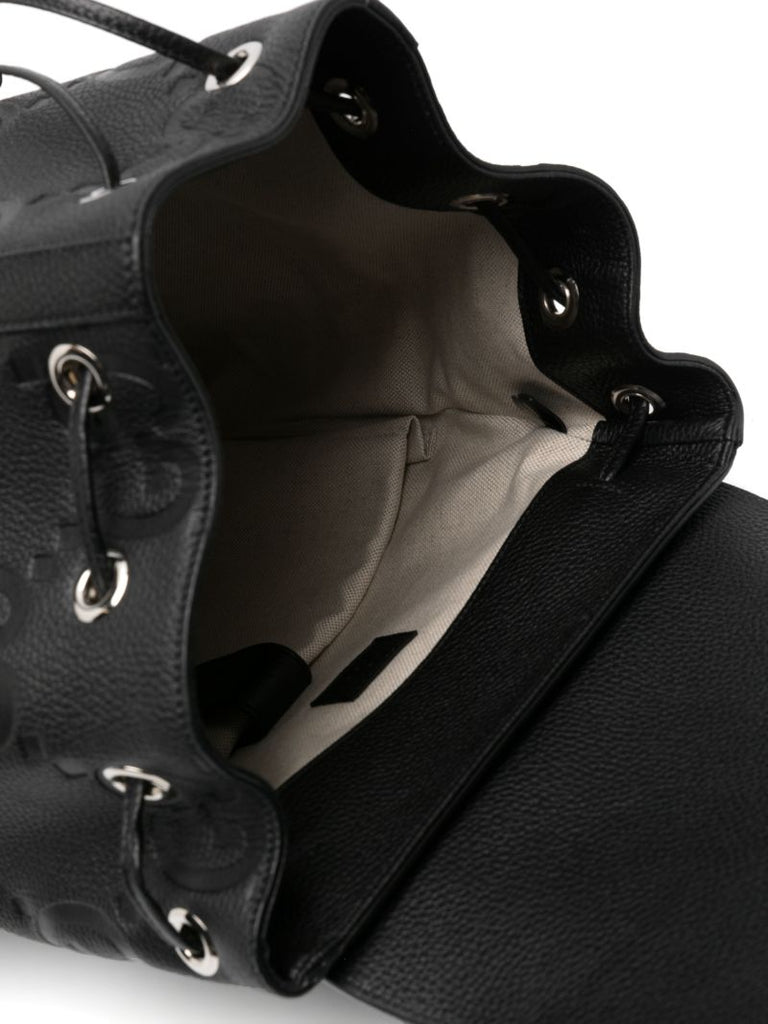 Black Jumbo Gg Leather Backpack
